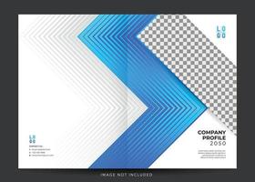 corporate company profile, annual report cover vector