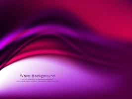 Abstract purple color wave design background vector