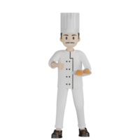 pose de chef 3D png