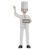 posa del cuoco unico 3d png