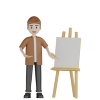 pintor 3d transparente png