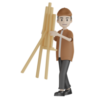 pintor 3d transparente png