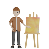 pintor 3d transparente png