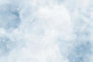 Abstract blue winter watercolor background vector