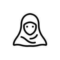 Islam icon vector. Isolated contour symbol illustration vector