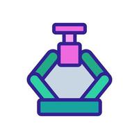 Mechanical jack icon vector. Isolated contour symbol illustration vector