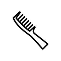 comb icon vector outline illustration