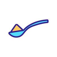 spoon of salt icon vector outline illustration