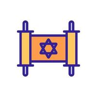 Israel icon vector. Isolated contour symbol illustration vector