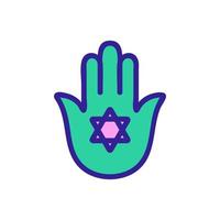 Israel icon vector. Isolated contour symbol illustration vector