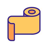 foil roll icon vector outline illustration