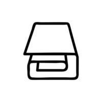 paper roll icon vector outline illustration