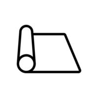 fabric roll icon vector outline illustration