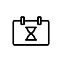 reminder icon vector. Isolated contour symbol illustration vector