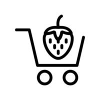 intimate purchases of the vector icon. Isolated contour symbol illustration