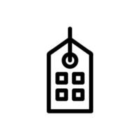 The bar code is an icon vector. Isolated contour symbol illustration vector