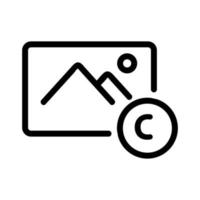 intellectual property icon vector. Isolated contour symbol illustration vector