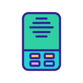 ilustración de contorno de vector de icono de dispositivo de seguridad de intercomunicación