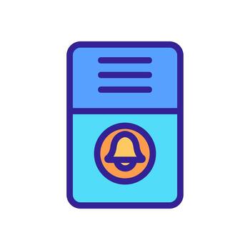 ilustración de contorno de vector de icono de sistema doméstico de intercomunicación