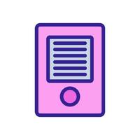 intercom entrance device icon vector outline illustration