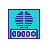 intercom calling house system icon vector outline illustration