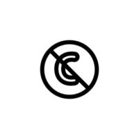 vector de icono de propiedad intelectual. ilustración de símbolo de contorno aislado