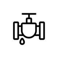 tap vent icon vector. Isolated contour symbol illustration vector