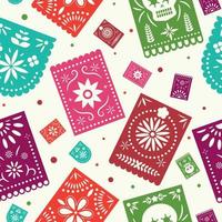 Papel Picado Seamless Pattern vector