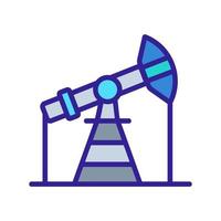 oil production icon vector. Isolated contour symbol illustration vector