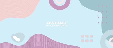 Minimalist and Modern Organic Abstract Geometric Shape Memphis Flat Background Design Vector Illustration