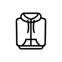 hoodie icon vector. Isolated contour symbol illustration vector