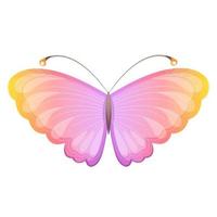 Bright magic colorful butterfly. Vector illustration.