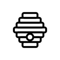 Honey hive icon vector. Isolated contour symbol illustration vector
