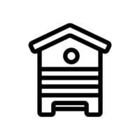 vector de icono de colmena de miel. ilustración de símbolo de contorno aislado