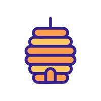 Honey hive apiary icon vector. Isolated contour symbol illustration vector