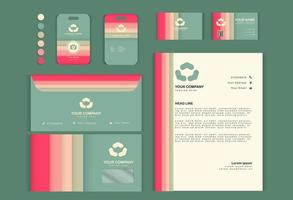 corporate stationary design, business stationary set vector