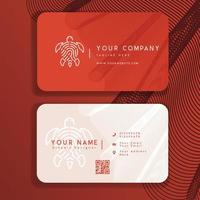 business card template design mockup vector