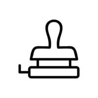 punching stamping icon vector outline illustration