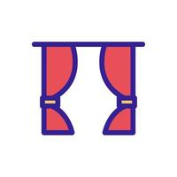 window icon vector. Isolated contour symbol illustration vector