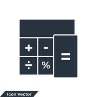 ilustración de vector de logotipo de icono matemático. plantilla de símbolo de calculadora para la colección de diseño gráfico y web