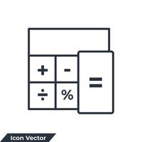 mathematic icon logo vector illustration. calculator symbol template for graphic and web design collection