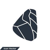 geology icon logo vector illustration. stone symbol template for graphic and web design collection