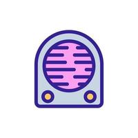 House heater icon vector. Isolated contour symbol illustration vector