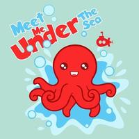 meet me under the sea vector