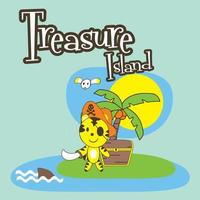 the treasure island vector