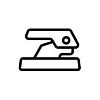 office convenient hole punch icon vector outline illustration