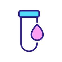 blood cell analysis icon vector. Isolated contour symbol illustration vector