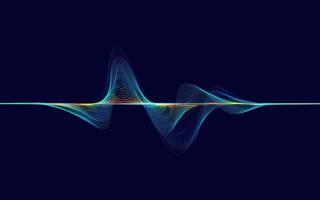 patrón de onda de sonido vector