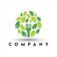 Organic Healthy Food Logo. Natural Food Logo vector