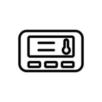 temperature remote control system icon vector outline illustration